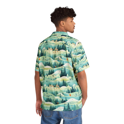 Christmas Landscape Xmas Time Funny Hawaiian Aloha Shirt