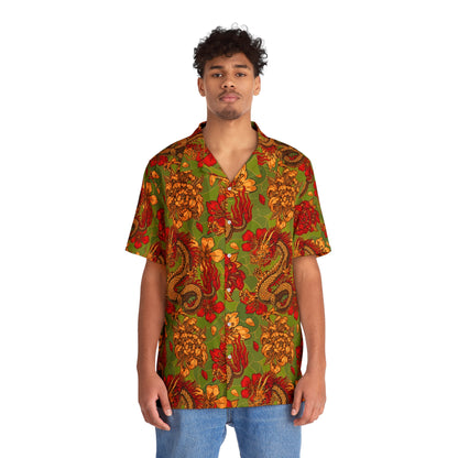 Chinese Dragon Men's Beach Aloha Hawaiian Beach Shirt