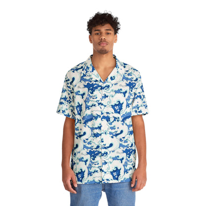 The Great Wave Shirt Katsushika Hokusai Mens Ocean Waves Design for Summer Adventures Japanese Hawaiian Aloha Shirt