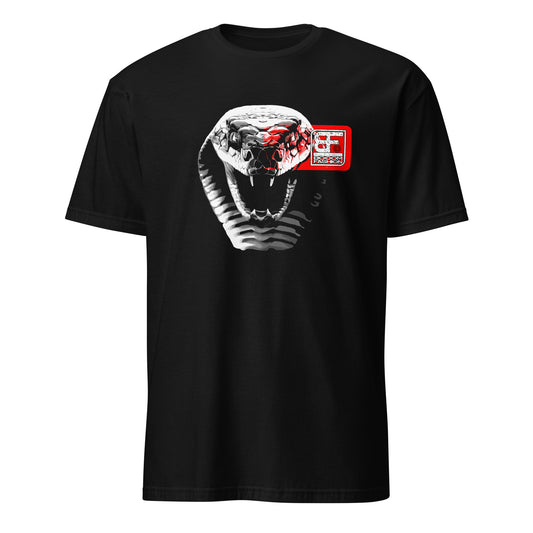 Angry Snake Cobra Head Art Design Booomfashion Unisex T-Shirt