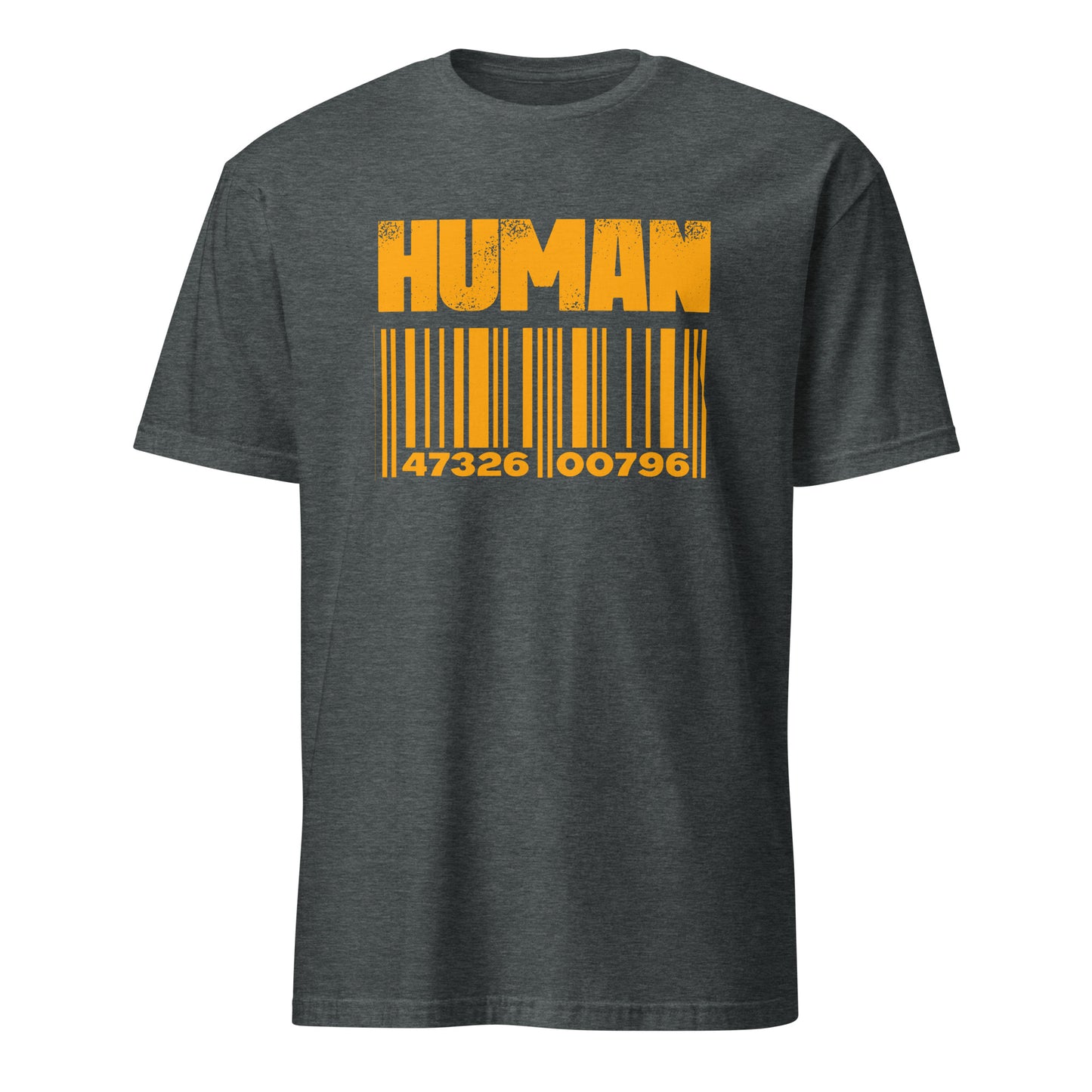 Word Human Barcode  modern fashion style Cool Design Print T-Shirt T-Shirt