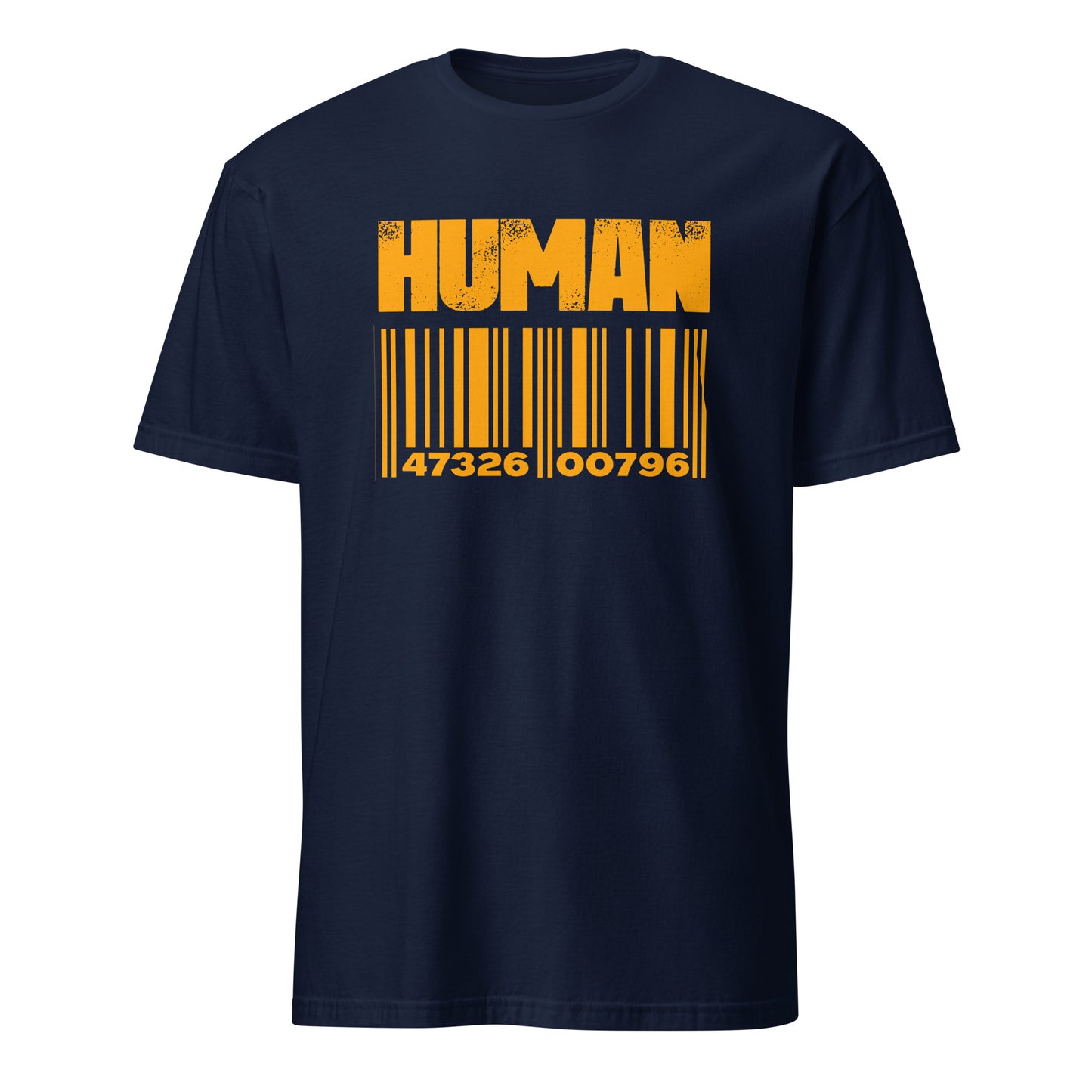 Word Human Barcode  modern fashion style Cool Design Print T-Shirt T-Shirt